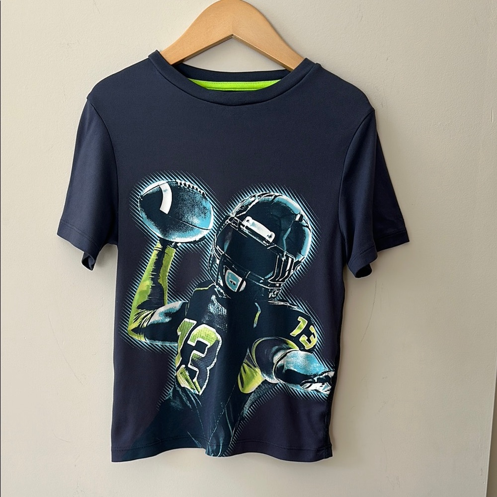 Champion Kids Gray Graphic Football T-Shirt Boys Size 7